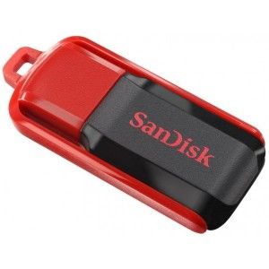 Pen Drive 16GB Sandisk Cruzer Switch Preto com Vermelho